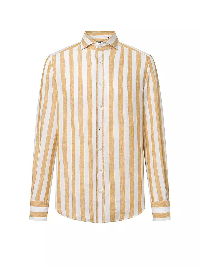 WINDSOR | Leinenhemd Regular Fit  | gelb
