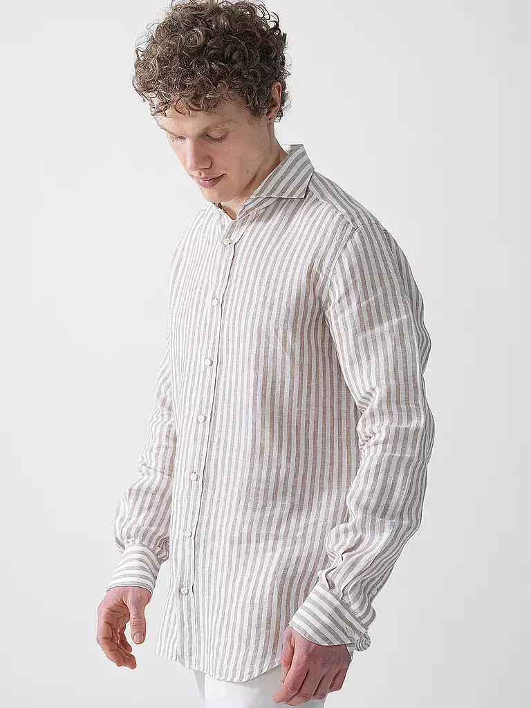 WINDSOR | Leinenhemd Regular Fit | gelb