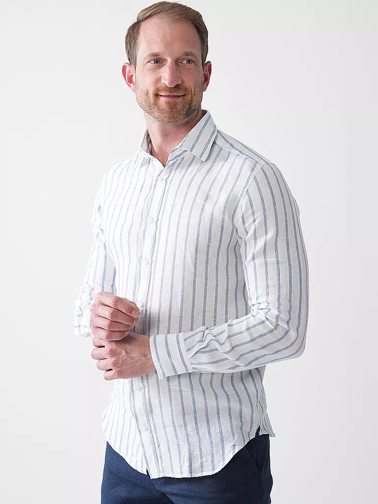 WINDSOR | Leinenhemd Regular Fit | blau