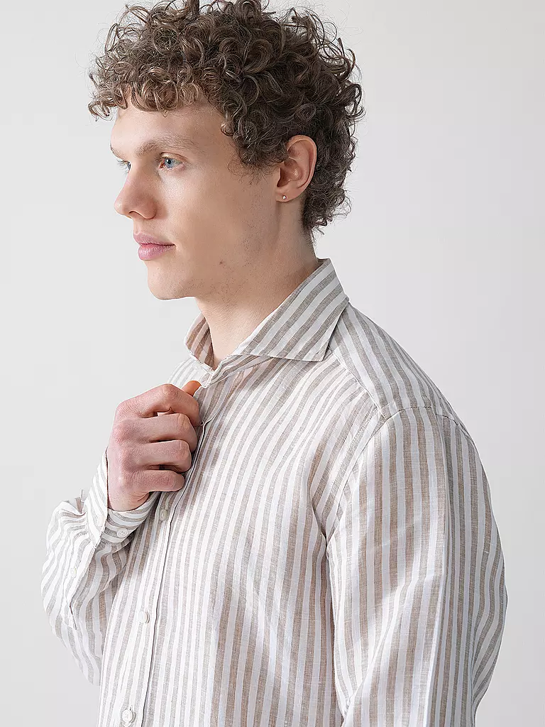 WINDSOR | Leinenhemd Regular Fit | gelb