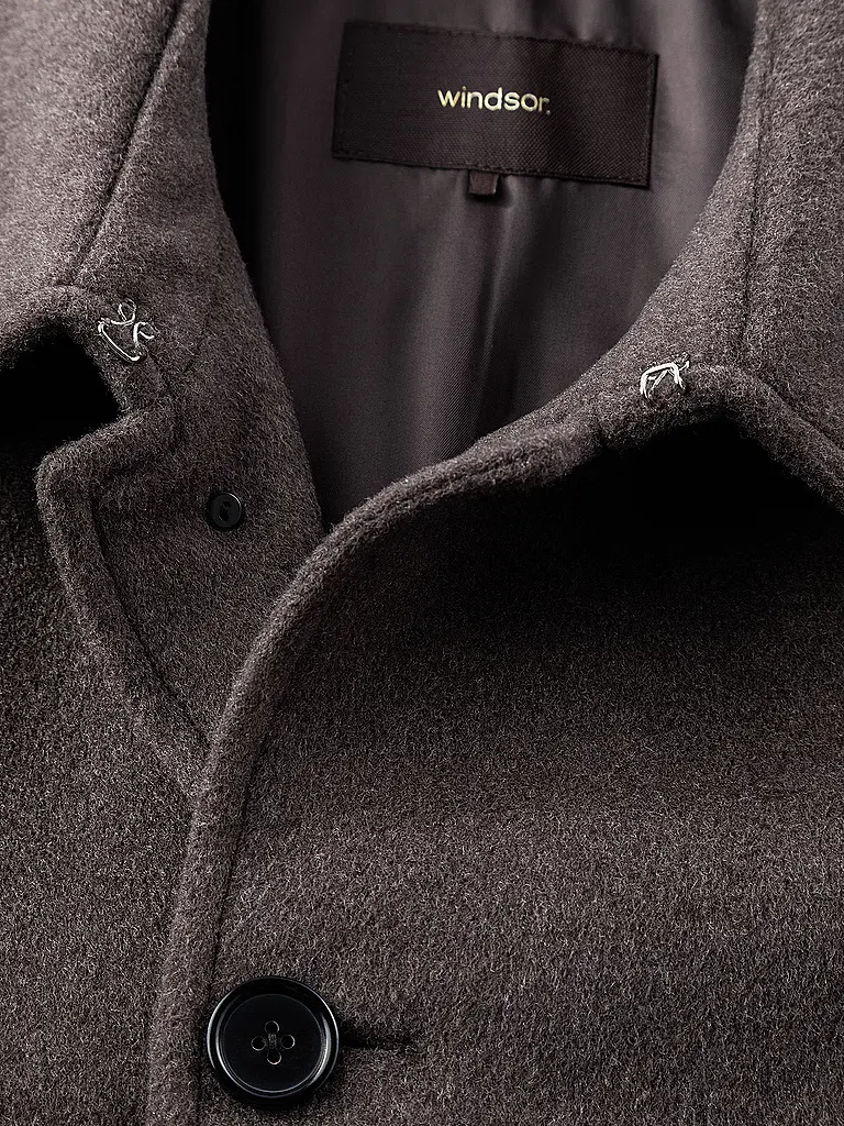 WINDSOR | Wollmantel DOPO | braun