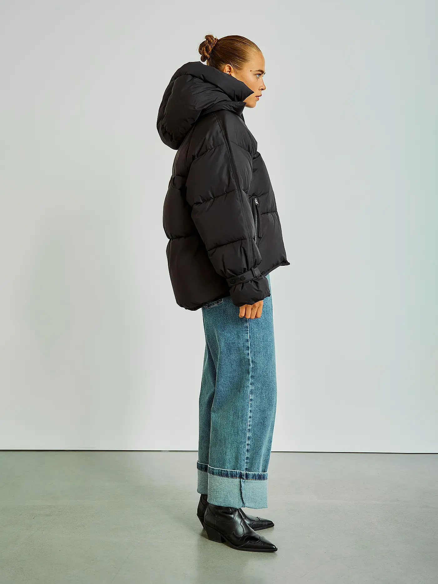 WITHBLACK | Daunensteppjacke KYLIE | schwarz