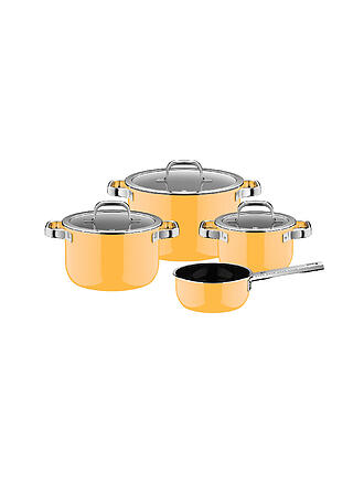 WMF | Kochtopf Set 4tlg. FUSIONTEC MINERLA PRO Mango Yellow
