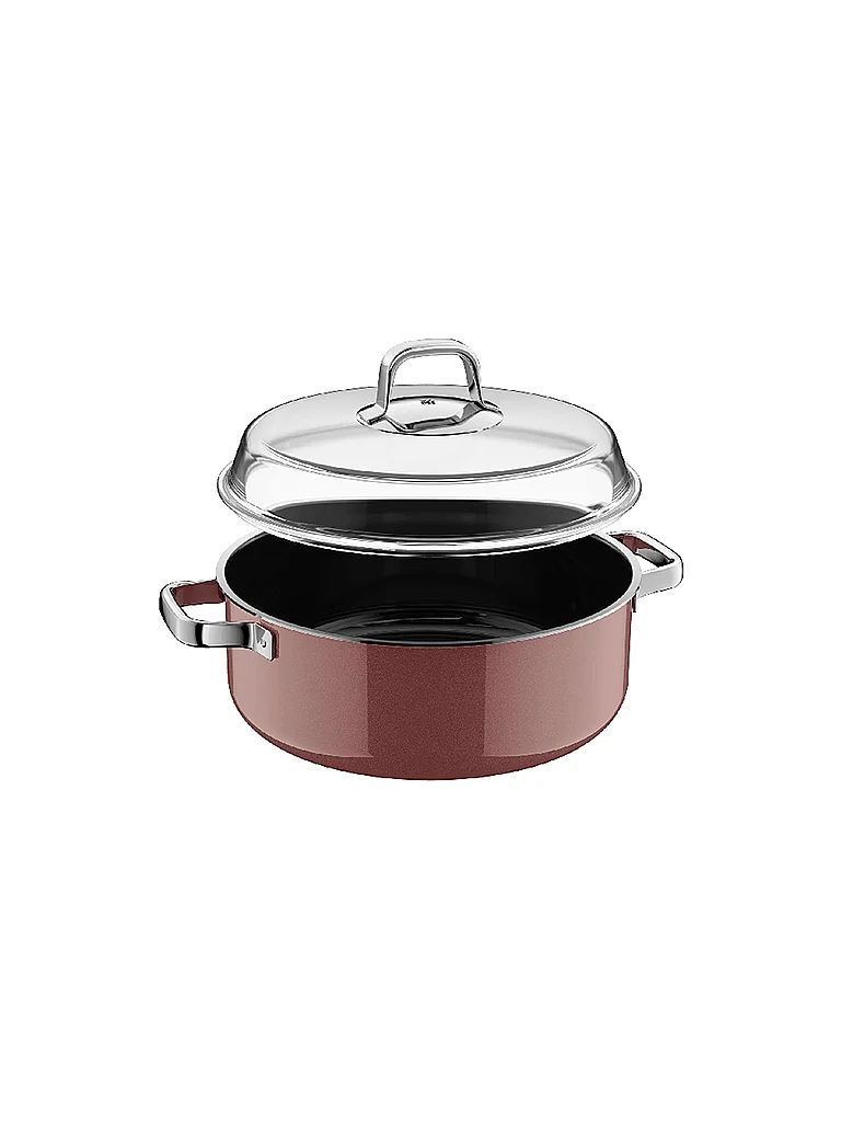 WMF Olla para estofar con tapa de cristal FUSINTEC MINERAL PRO 6ml/28cm Cuarzo Rosa baya