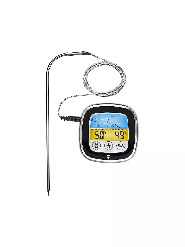 WMF | BBQ Digitales Bratenthermometer 18,5cm | silber