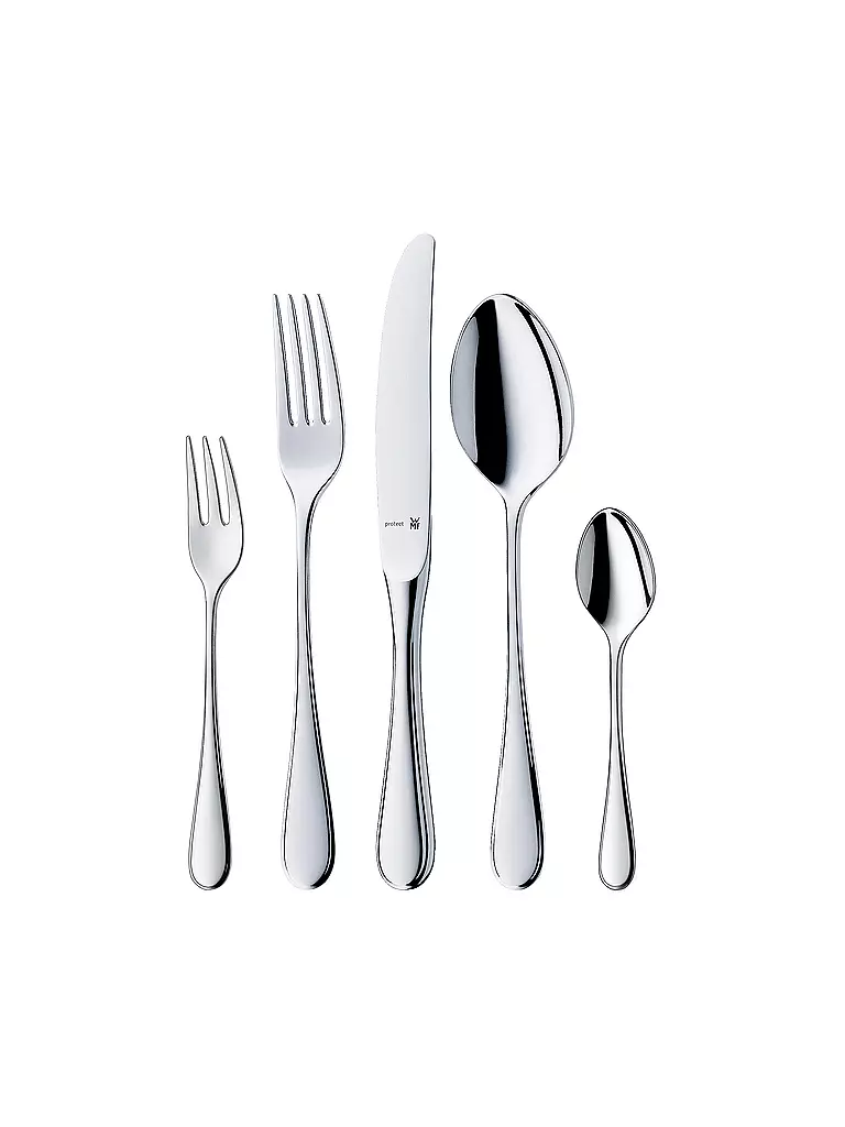 WMF | Besteck-Set 30-teilig Kent Cromargan protect mit Monobloc-Messer | silber