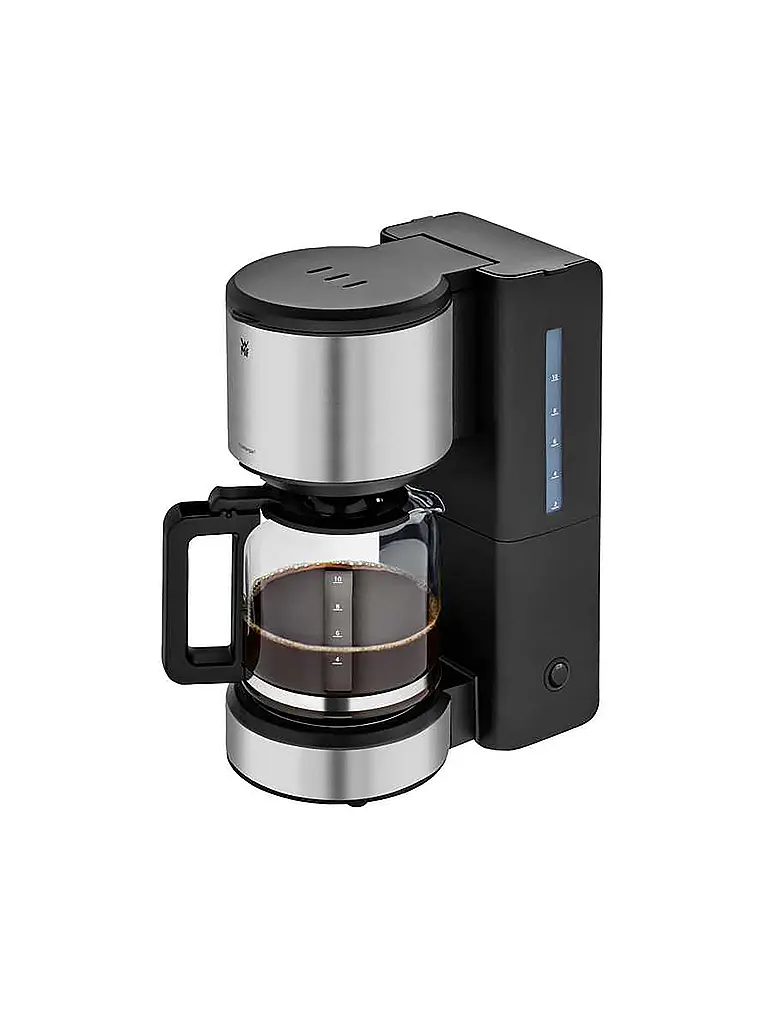 WMF | Filterkaffeemaschine STELIO 10 Tassen Cromargan Glas  | silber