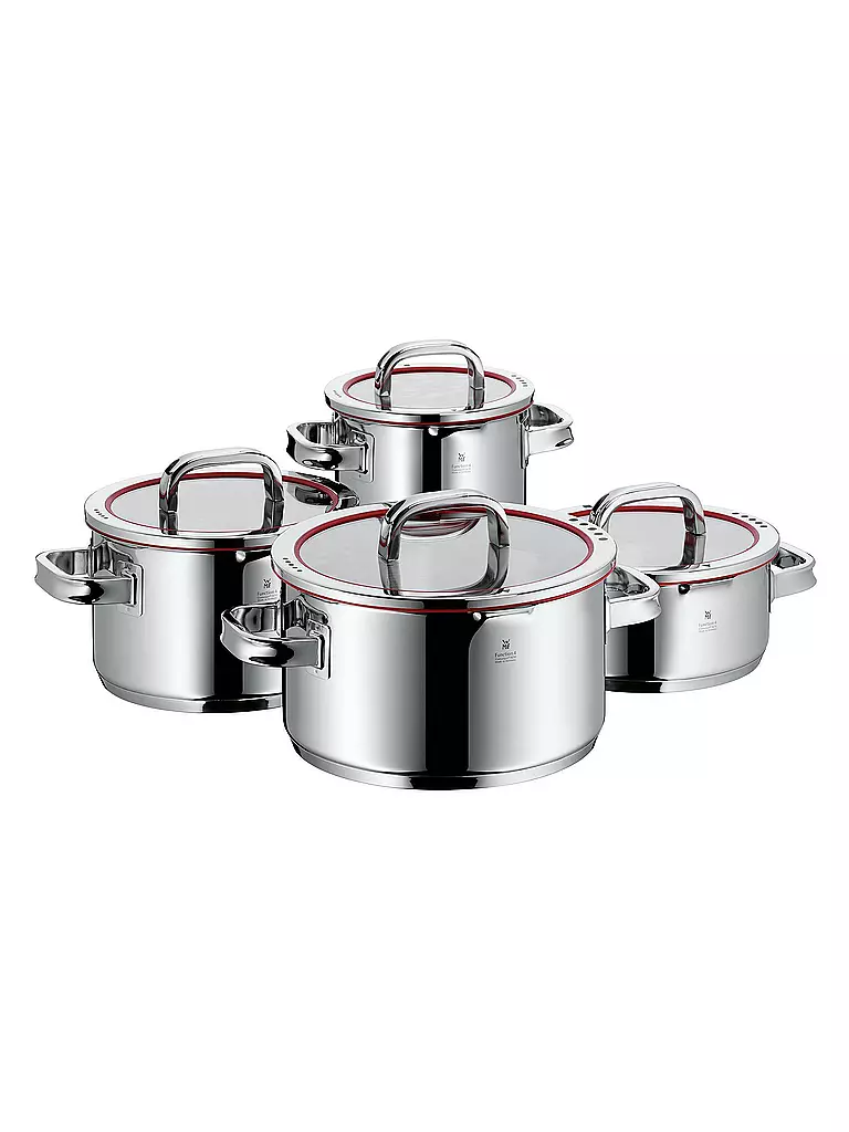 WMF | Function 4 Topf-Set 4-teilig mit Deckel | silber