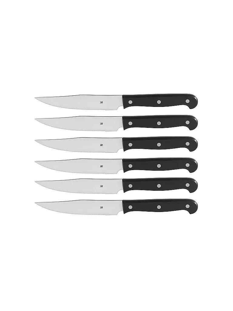 WMF | Kansas Steakmesser-Set 6tlg | schwarz