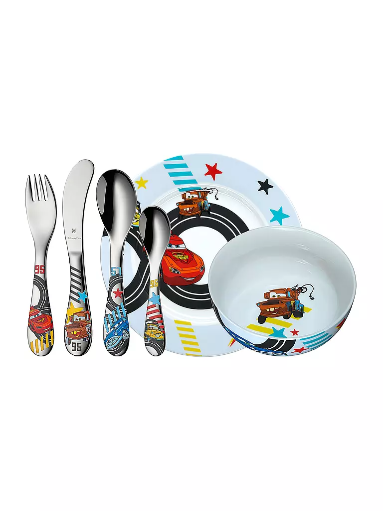 WMF | Kinderbesteck Set 6-teilig Disney Cars 2 | silber