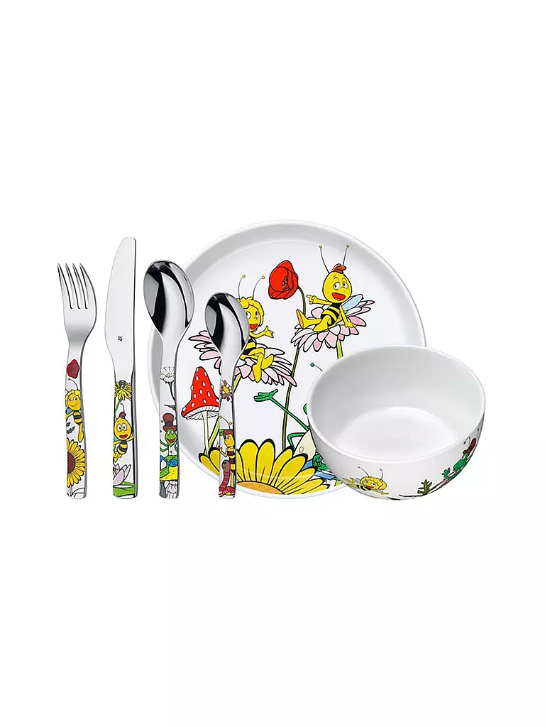 WMF | Kinderbesteck-Set 6-teilig Biene Maja | bunt