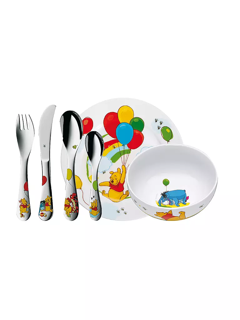 WMF | Kinderbesteck-Set 6-teilig Winnie the Pooh | bunt