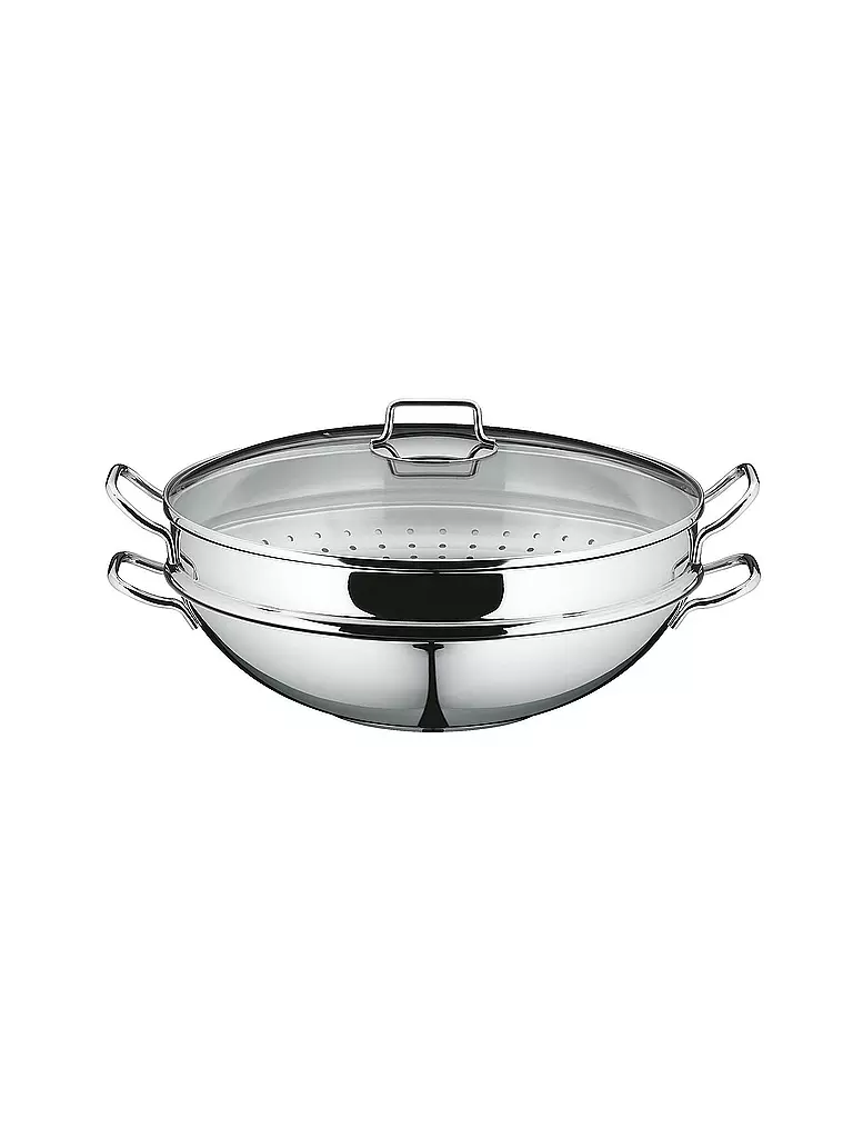 WMF | Macao Wok-Set 36cm 4-teilig Cromargan | silber