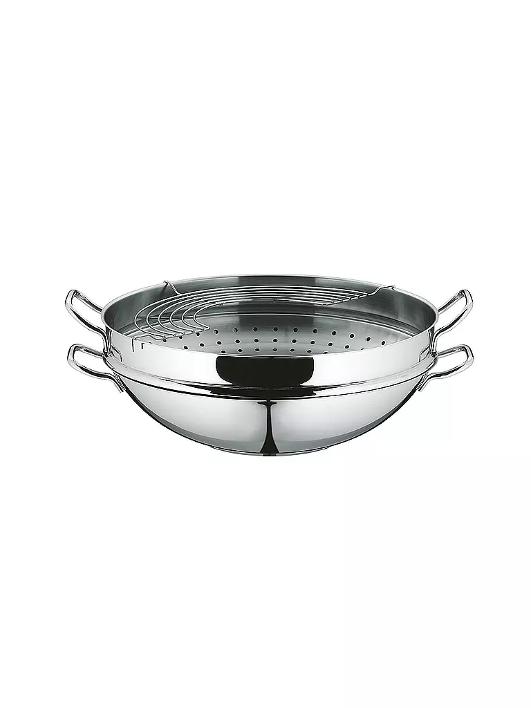 WMF | Macao Wok-Set 36cm 4-teilig Cromargan | silber