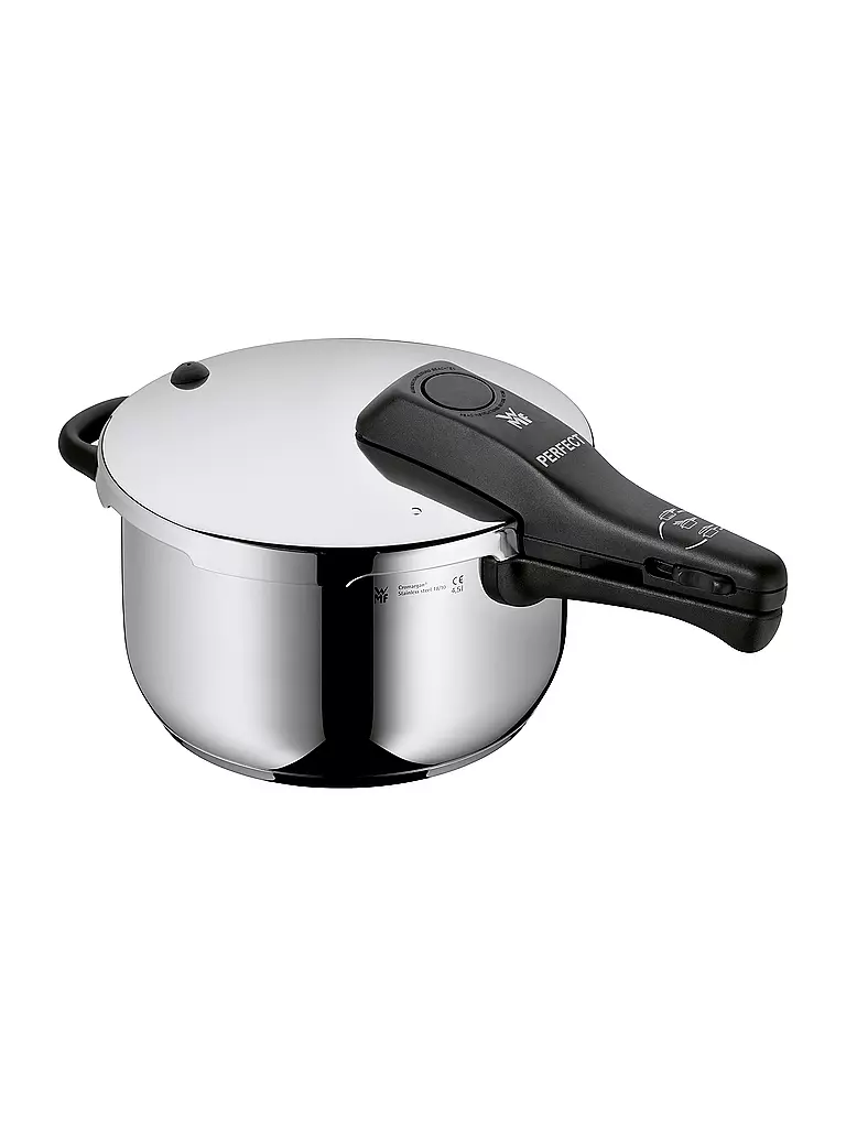 WMF | Schnellkochtopf Perfect 4,5l mit Einsatz Cromagan | silber