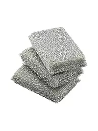 WMF | Spülschwamm - Glänzerkissen 3-tlg Lurex - Schwamm | silber