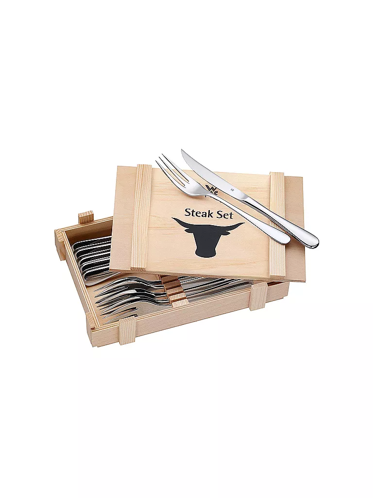 WMF | Steakbesteck-Set 12-teilig | silber