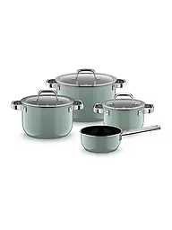 WMF | Topf Set 4-teilig Fusiontec Mineral Pro Eucalyptus Hazel | hellgrün