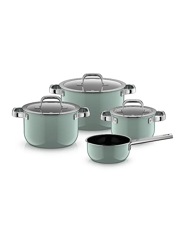 WMF | Topf Set 4-teilig Fusiontec Mineral Pro Eucalyptus Hazel | hellgrün