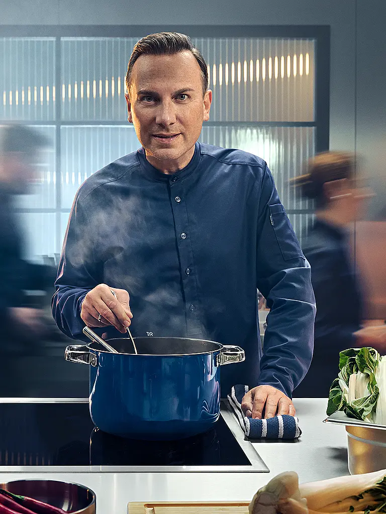 WMF | Topf Set 4-teilig Fusiontec Mineral Pro Tim Raue Ocean Dunkelblau | 