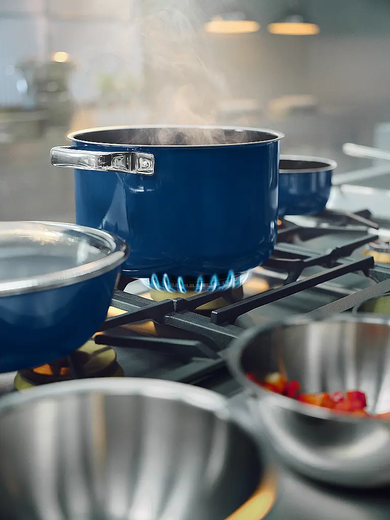WMF | Topf Set 4-teilig Fusiontec Mineral Pro Tim Raue Ocean Dunkelblau | 