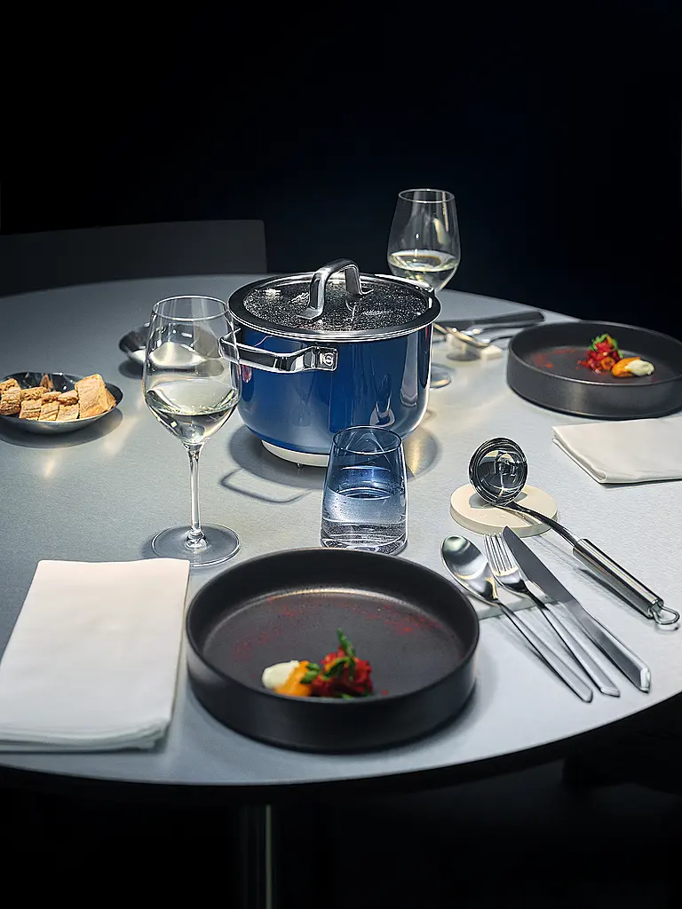 WMF | Topf Set 4-teilig Fusiontec Mineral Pro Tim Raue Ocean Dunkelblau | 
