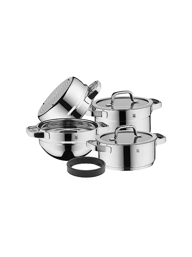 WMF | Topf-Set "Compact Cuisine" 4-tlg. (Cromargan) | silber