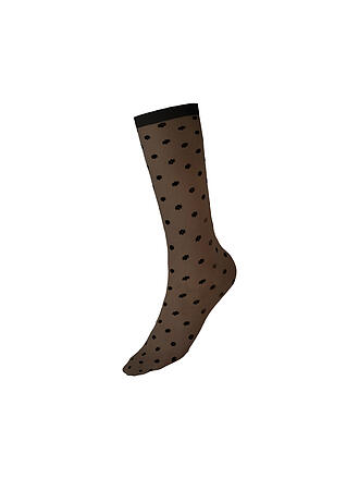 WOLFORD | Feinstrumpfsocken DAISY SOCKS black/black