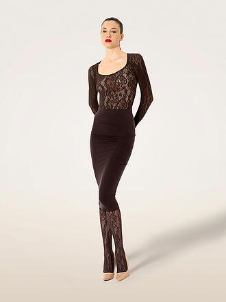 WOLFORD | Langarmshirt INFINITE ROSE NET