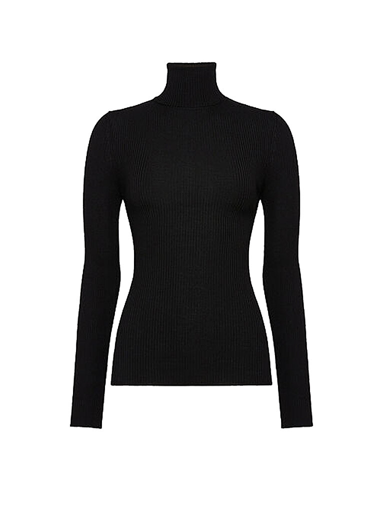 WOLFORD Rollkragenpullover schwarz | S