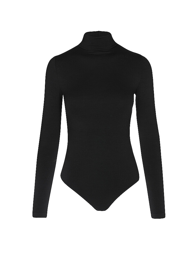 WOLFORD Body SEAMLESS WOOL black schwarz | L
