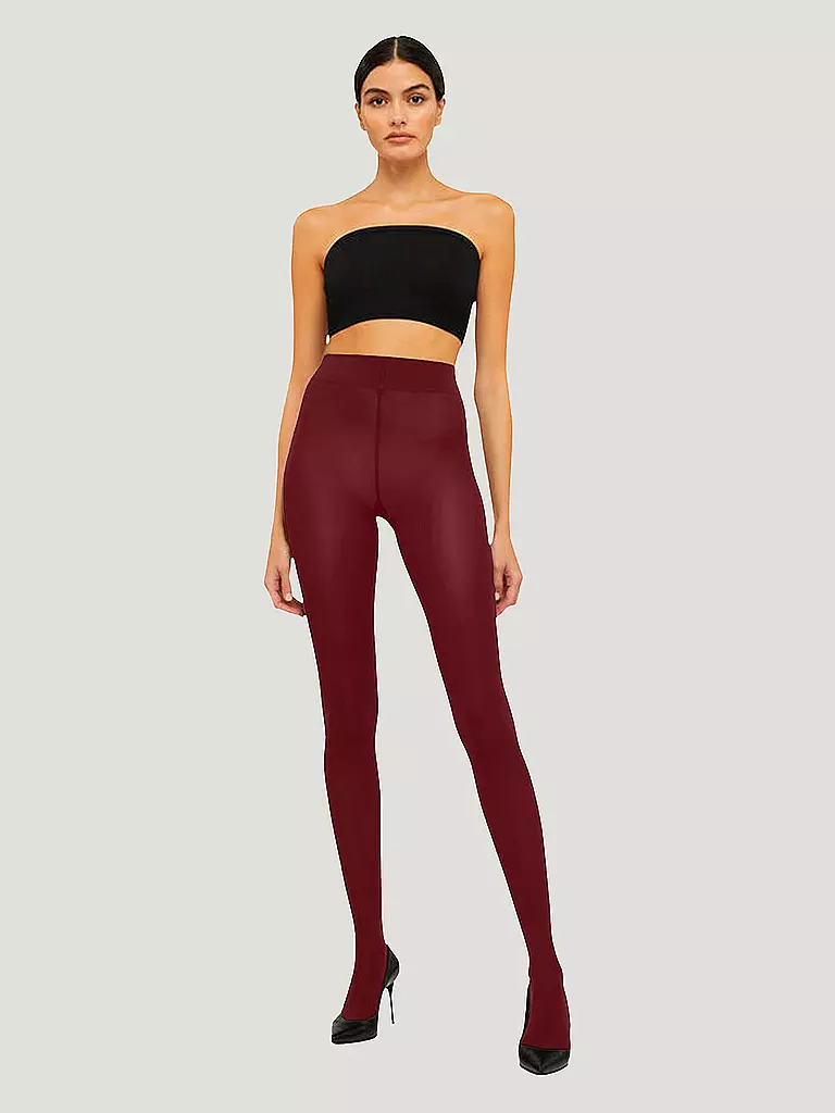 WOLFORD | Feinstrumpfhose VELVET 66 DEN midnight red | dunkelrot