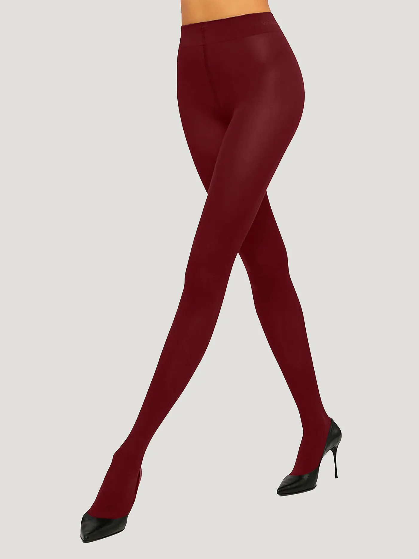 WOLFORD | Feinstrumpfhose VELVET 66 DEN midnight red | dunkelrot