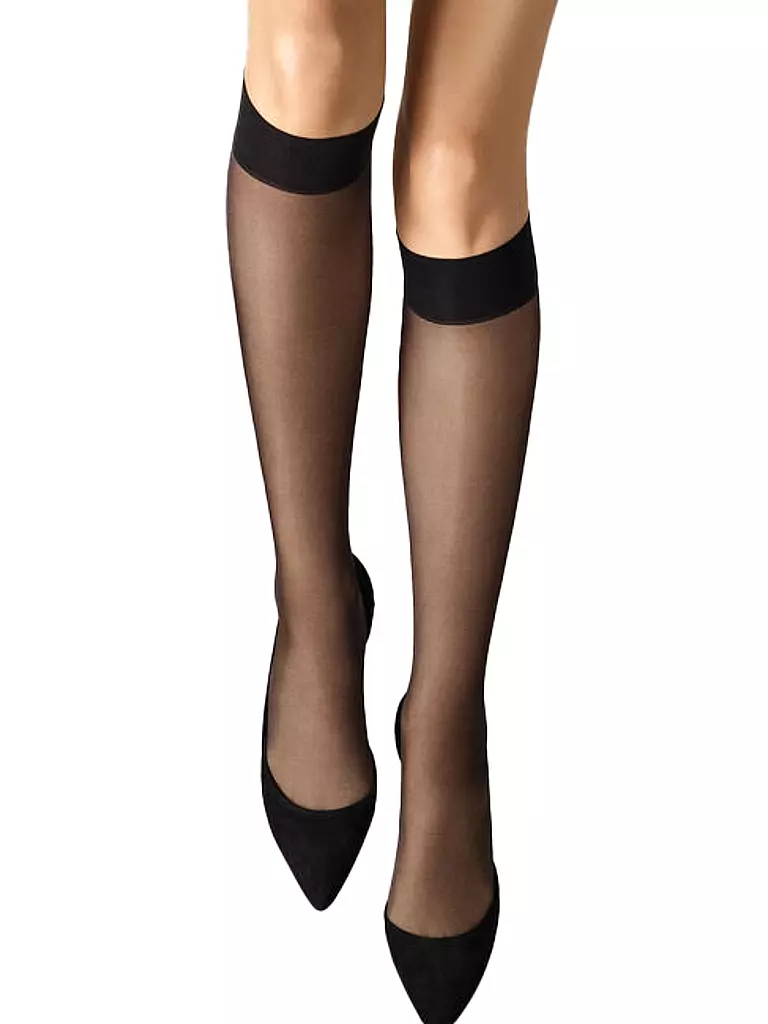 WOLFORD | Kniestrümpfe Satin Touch 20 den Black | schwarz