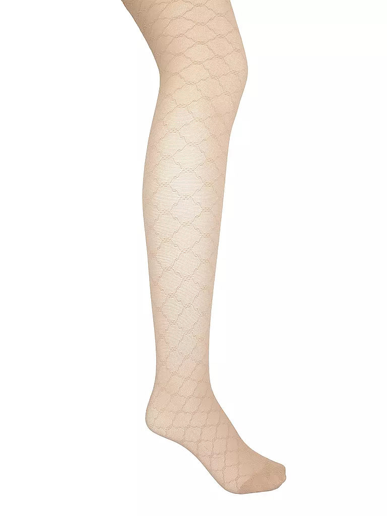 WOLFORD | Modestrumpfhose SHEER PATTERN fairley light | hellbraun