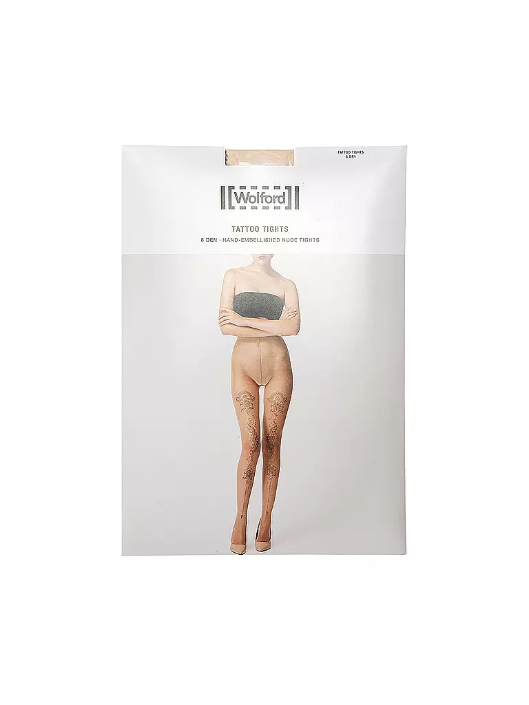 WOLFORD | Modestrumpfhose TATTOO TIGHTS 8 DEN | beige
