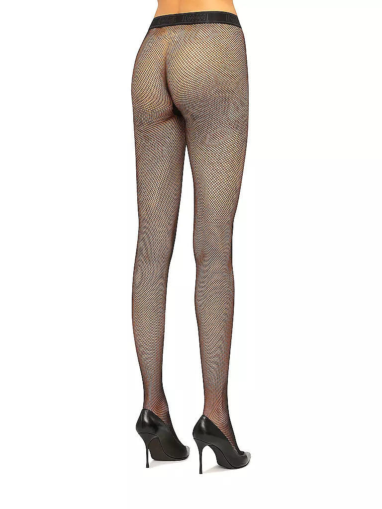 WOLFORD | Netzstrumpfhose TWENTIES back | weiss