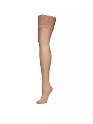 WOLFORD | Strümpfe "Satin Touch 20 Stay-Up" (black) | beige