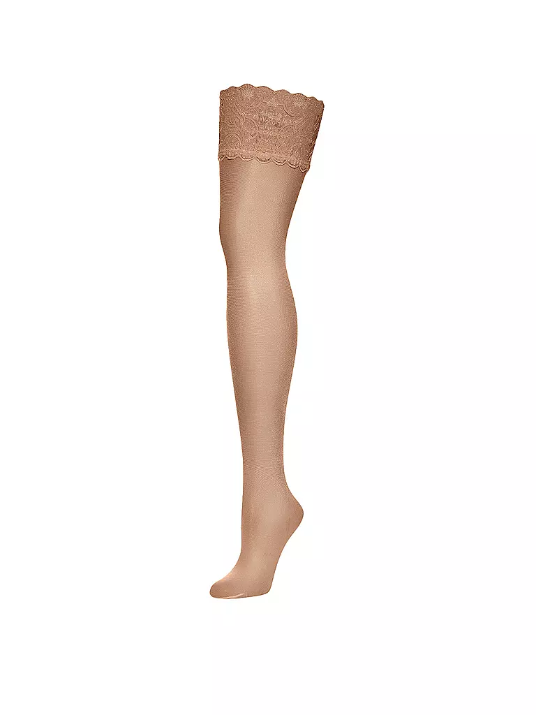 WOLFORD | Strümpfe "Satin Touch 20 Stay-Up" (gobi) | beige