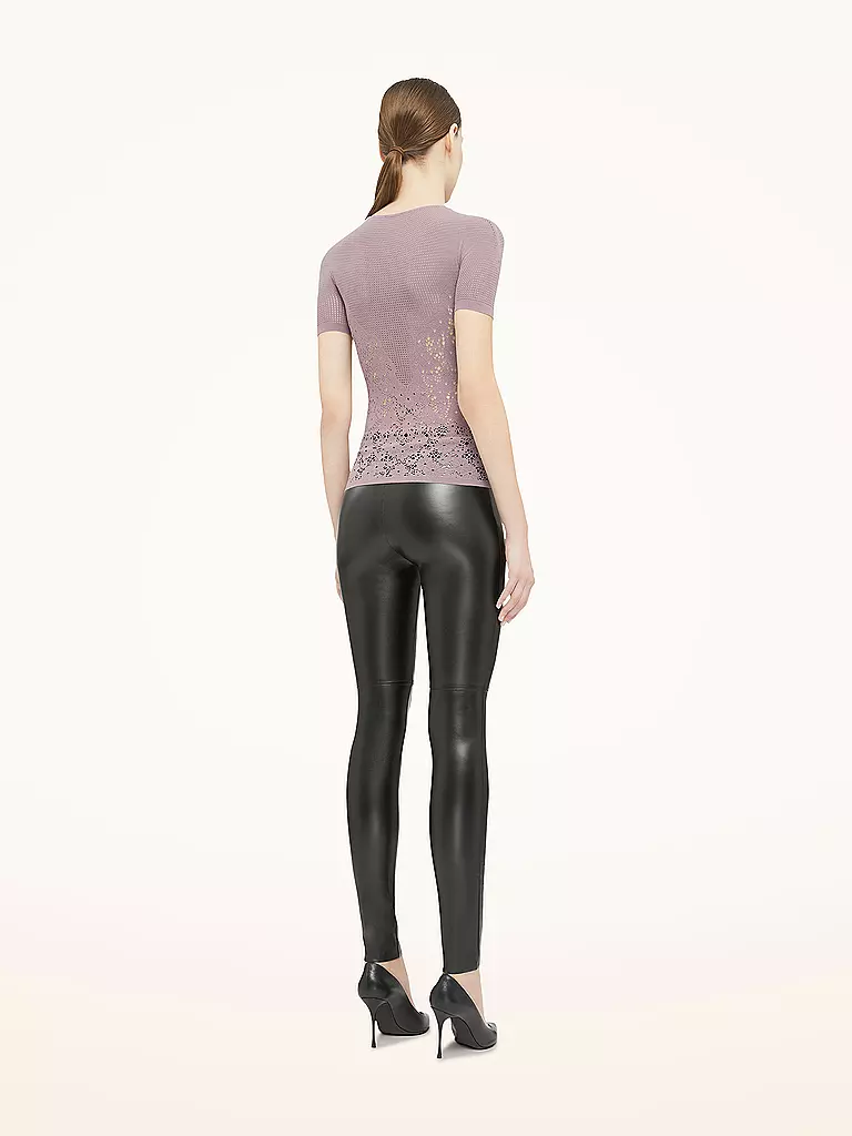 WOLFORD | T-Shirt FLOWER LACE | rosa