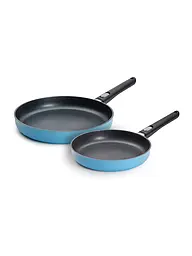 WOLL | Flachpfannen Set 2tlg. 24/28cm ECOLUR Jadegruen | hellblau