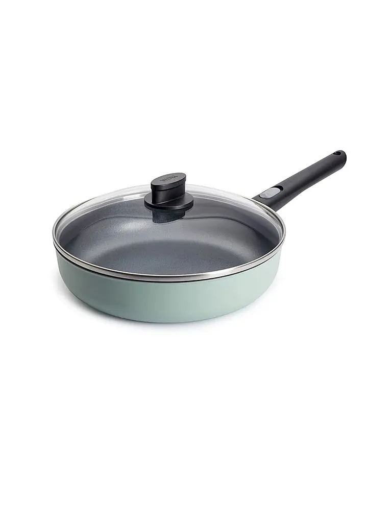 WOLL | Hochrandpfanne mit Deckel 28cm/3,3l ECOLOUR Jadegruen | hellgrün