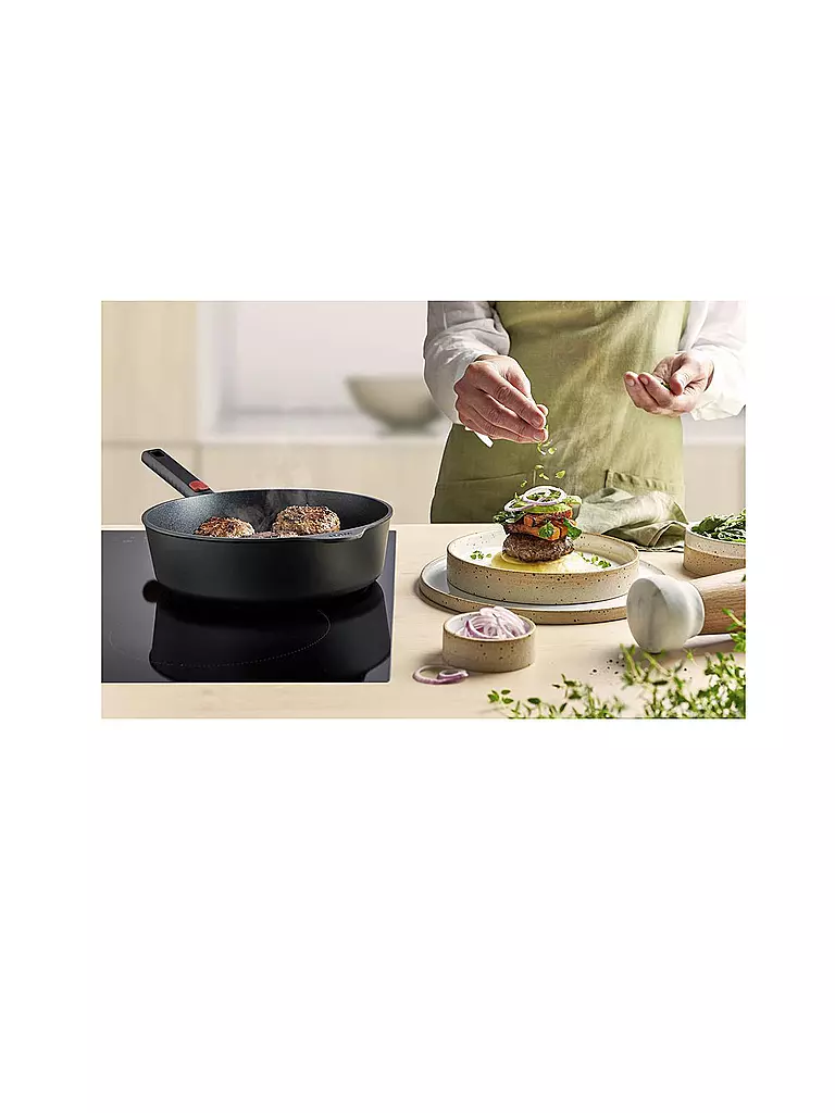 WOLL | Pfanne Hochrand 28cm 7cm hoch ECO-LOGIC Antihaft | schwarz
