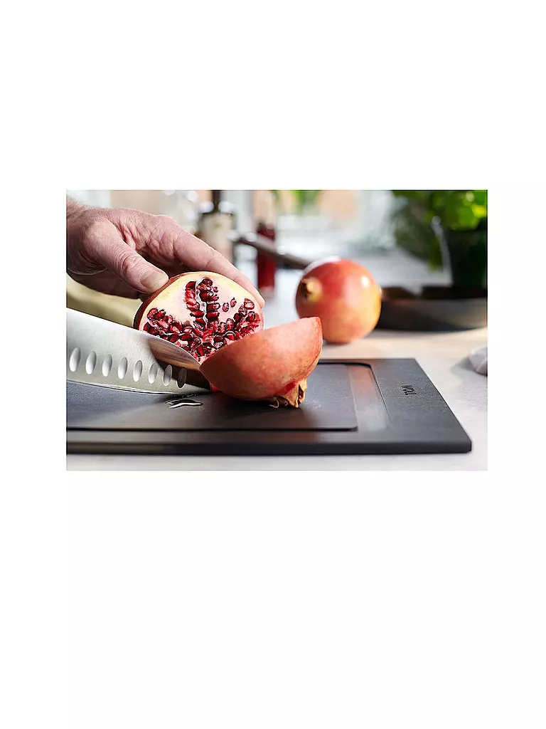 WOLL | Schneidebrett CUT and SERVE 35x25cm Schwarz | schwarz