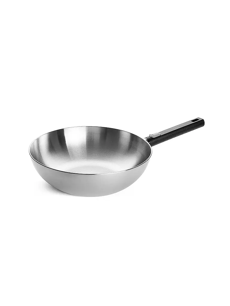 WOLL | Wok LOGIC STEEL 30cm/4,9l Edelstahl | Silber
