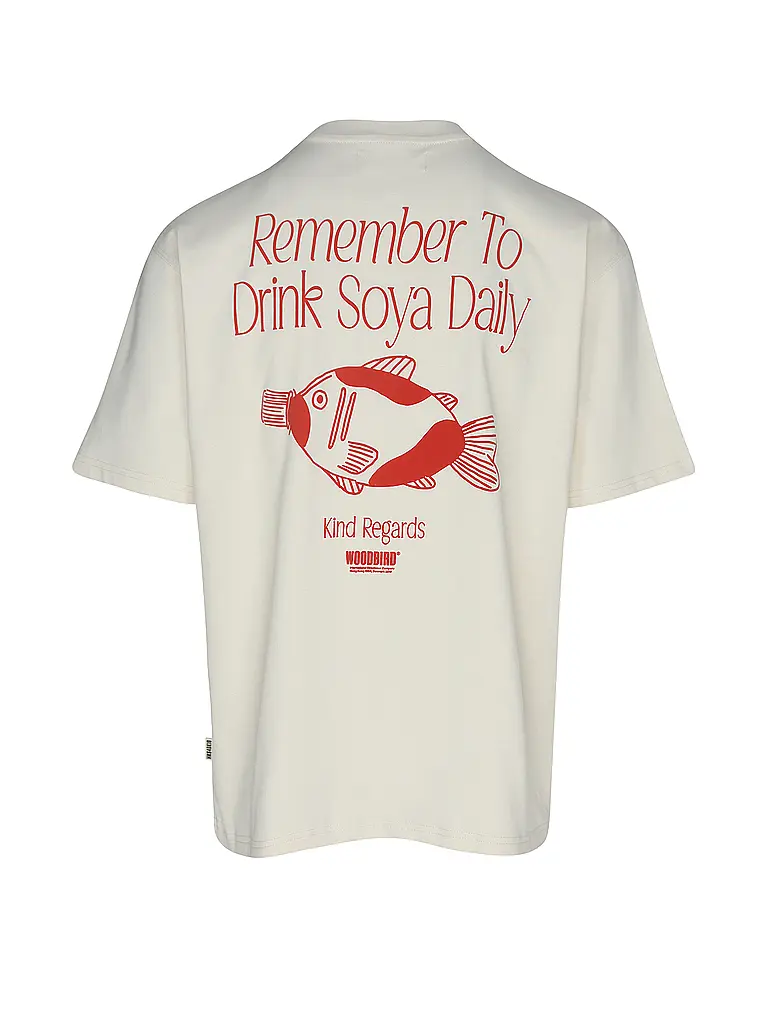 WOODBIRD | T-Shirt WBBAINE  | Creme