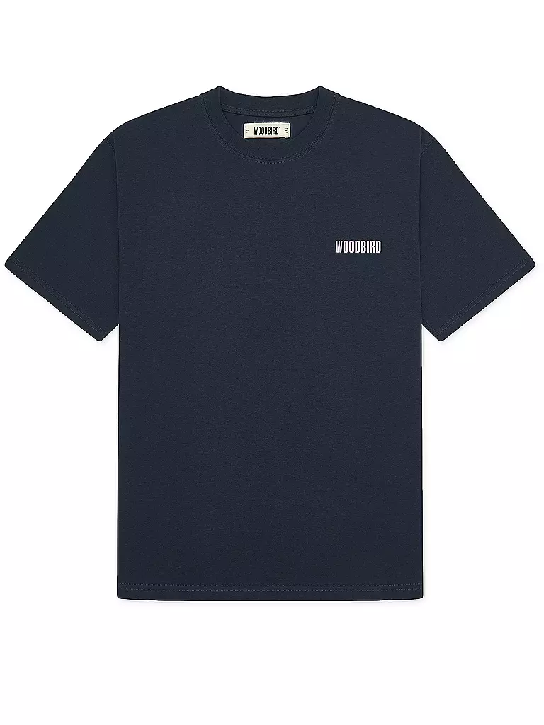 WOODBIRD | T-Shirt WBBAINE KOI | dunkelblau