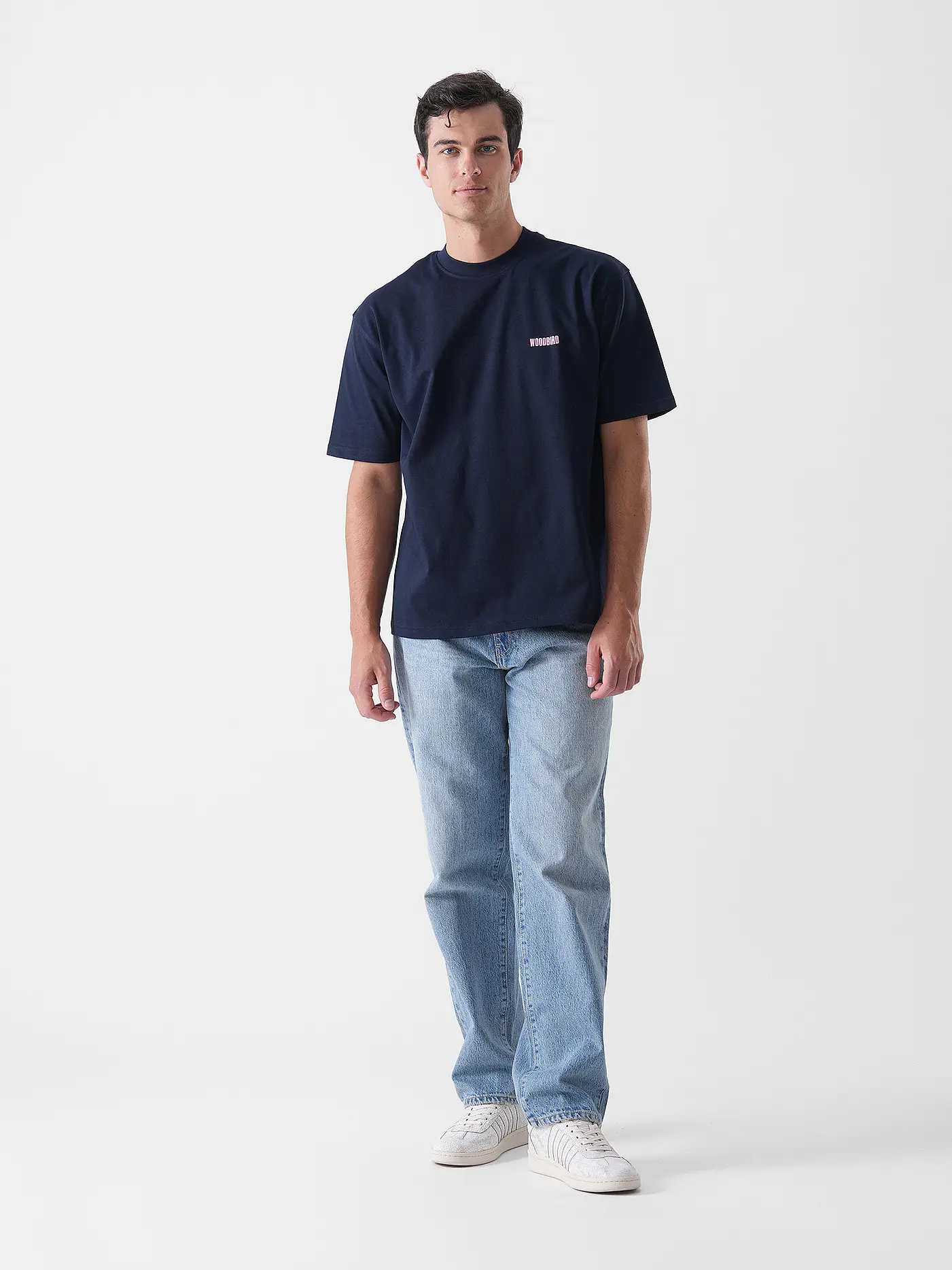WOODBIRD | T-Shirt WBBAINE KOI | dunkelblau