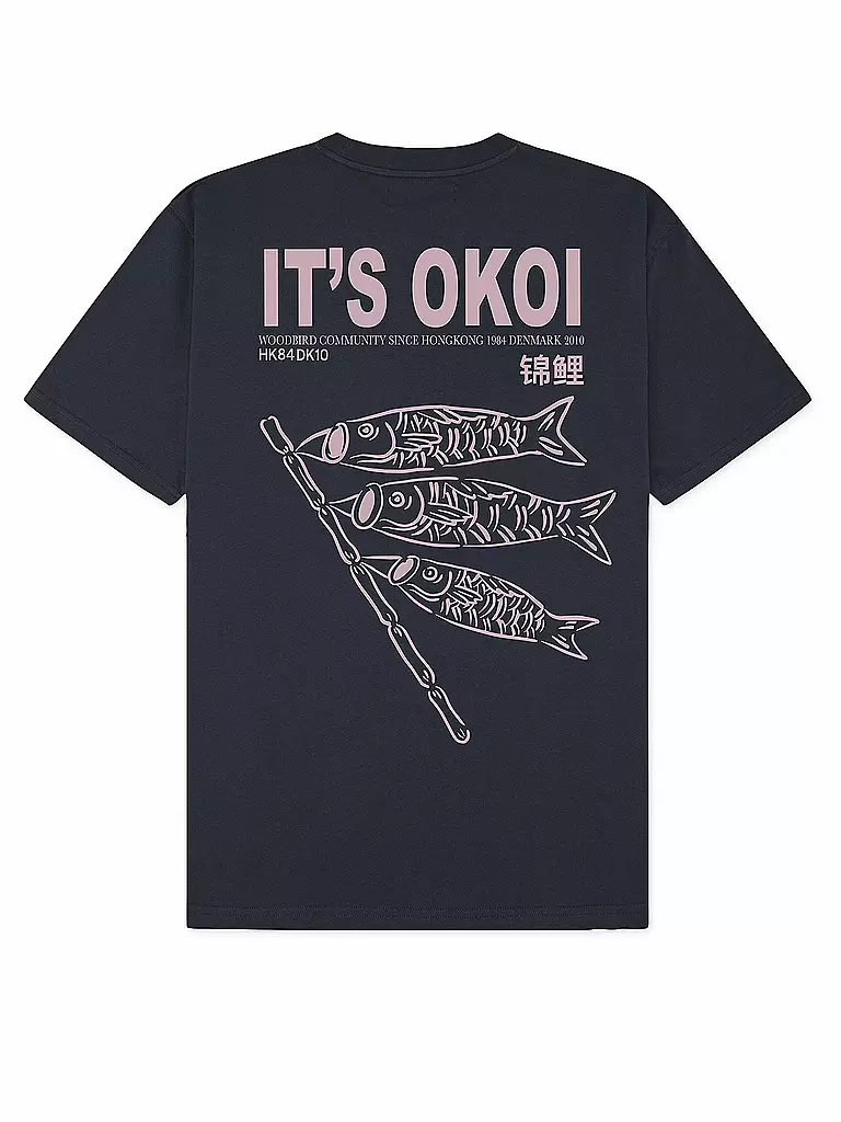 WOODBIRD | T-Shirt WBBAINE KOI | weiss