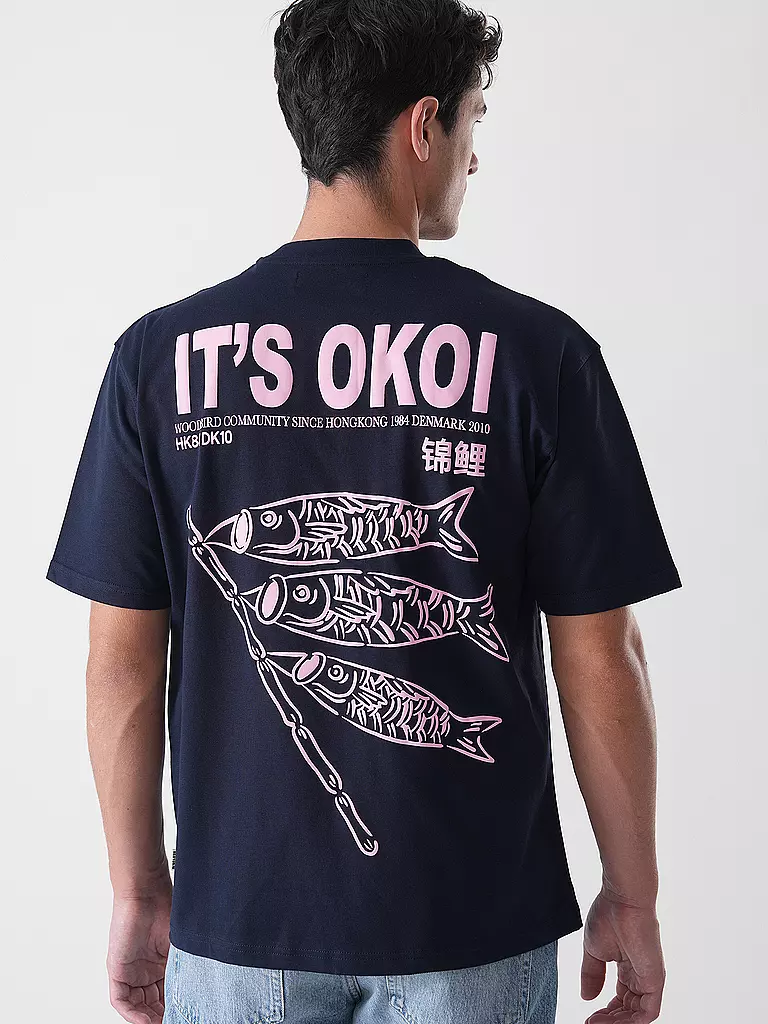 WOODBIRD | T-Shirt WBBAINE KOI | weiss